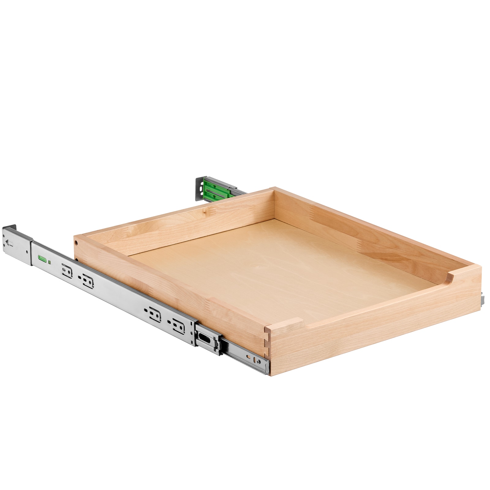 Pull Out Cabinet Organizer Soft Close Slide Out Shelf Wood Drawer 17"W X 21"D_voghion.com